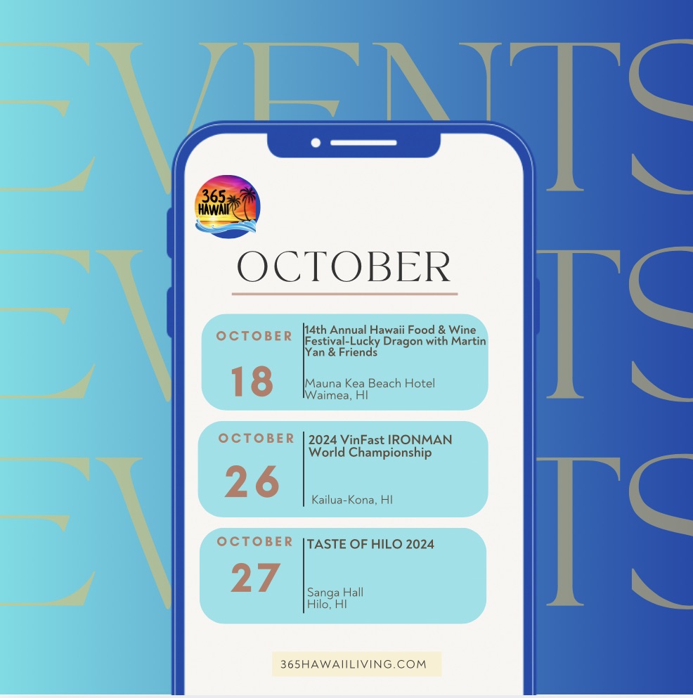 Read more about the article October 2024 Hawaii Island Events Calendar